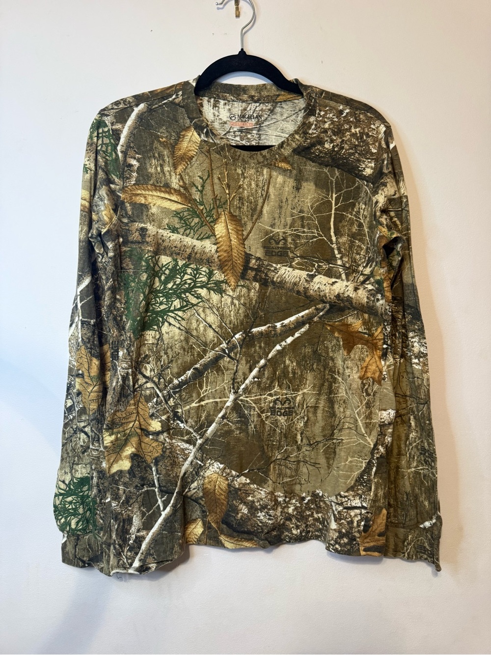 Magellan Outdoors Forest Camo Long Sleeve Shirt - Green/Brown